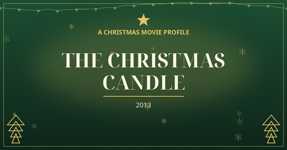 The Christmas Candle — original designed title card art