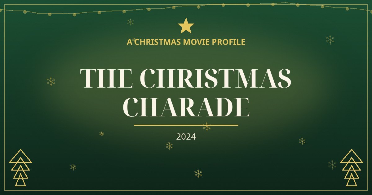 The Christmas Charade — original designed title card art