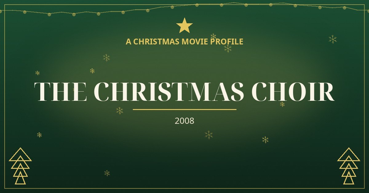 The Christmas Choir — original designed title card art