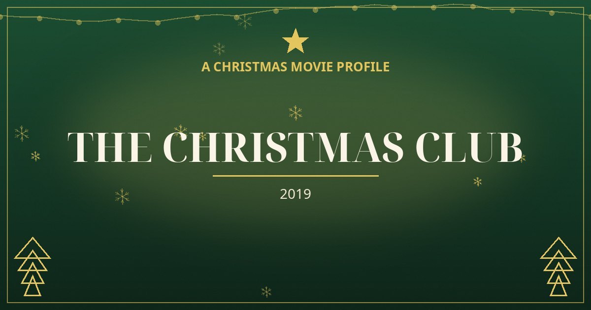 The Christmas Club — original designed title card art