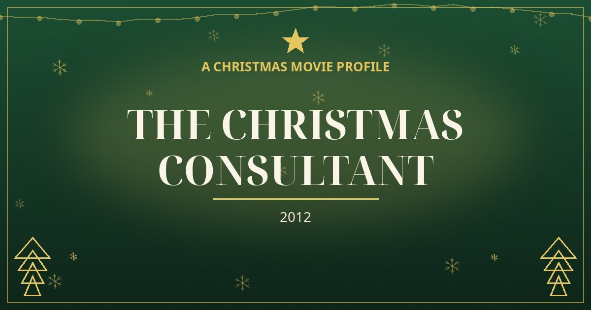 The Christmas Consultant — original designed title card art
