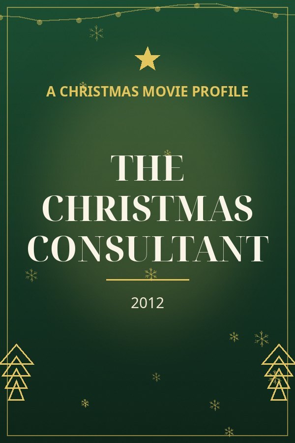 The Christmas Consultant — designed title card art