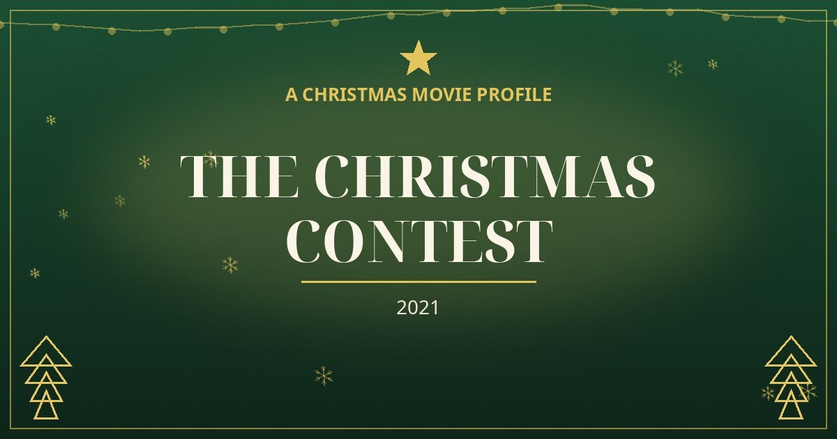 The Christmas Contest — original designed title card art