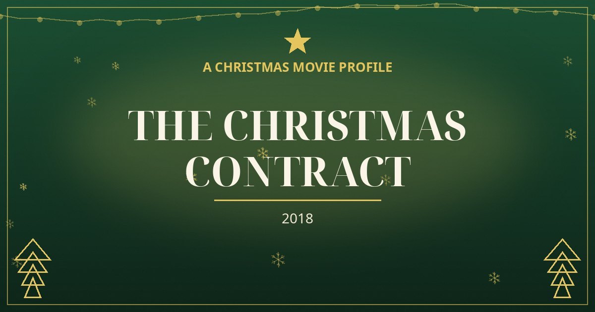 The Christmas Contract — original designed title card art