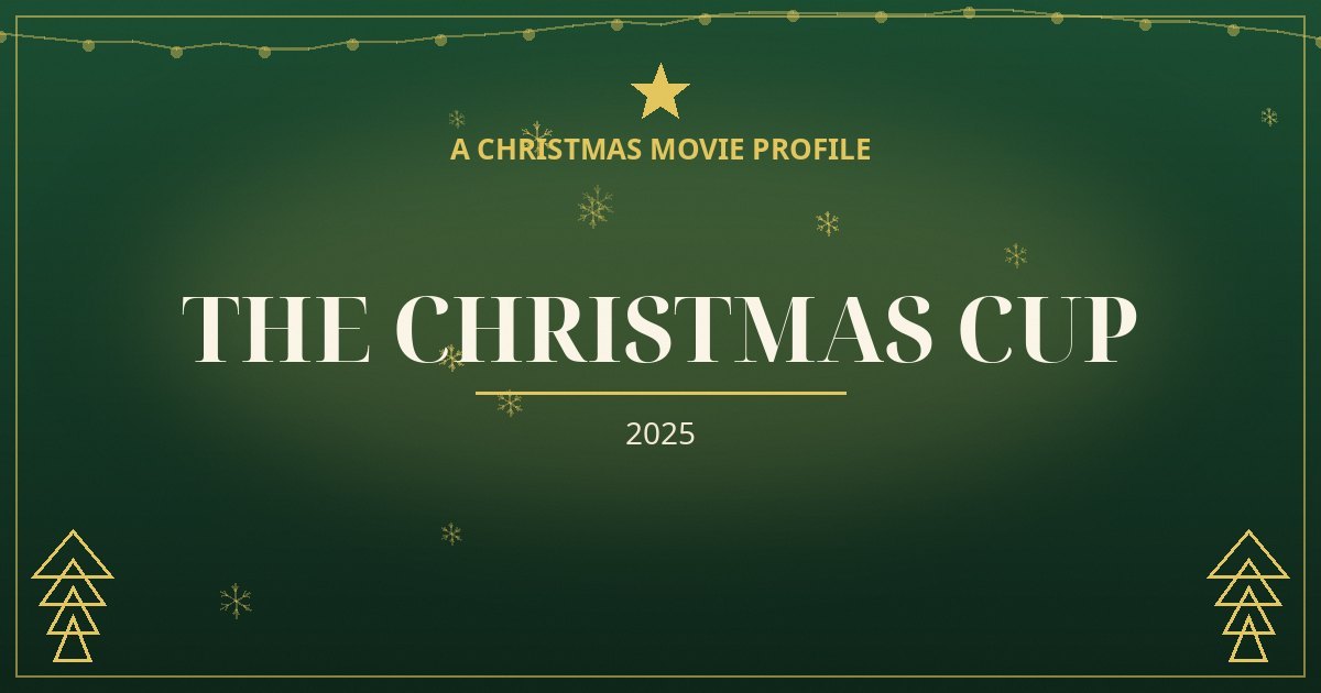 The Christmas Cup — original designed title card art