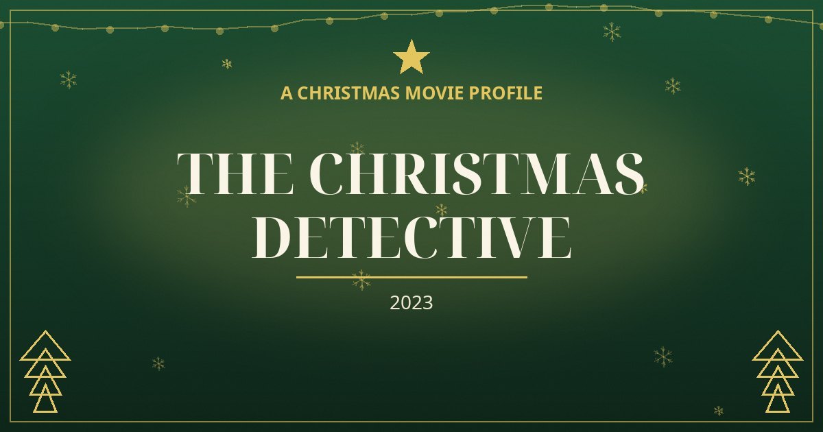 The Christmas Detective — original designed title card art