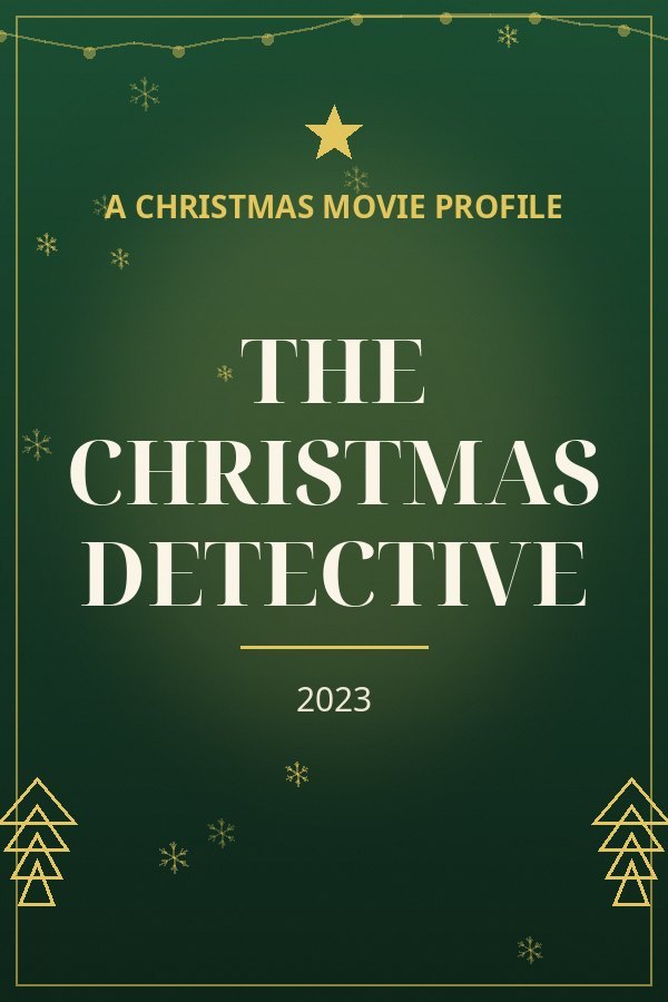 The Christmas Detective — designed title card art