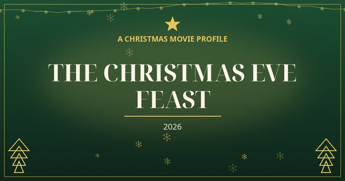 The Christmas Eve Feast — original designed title card art