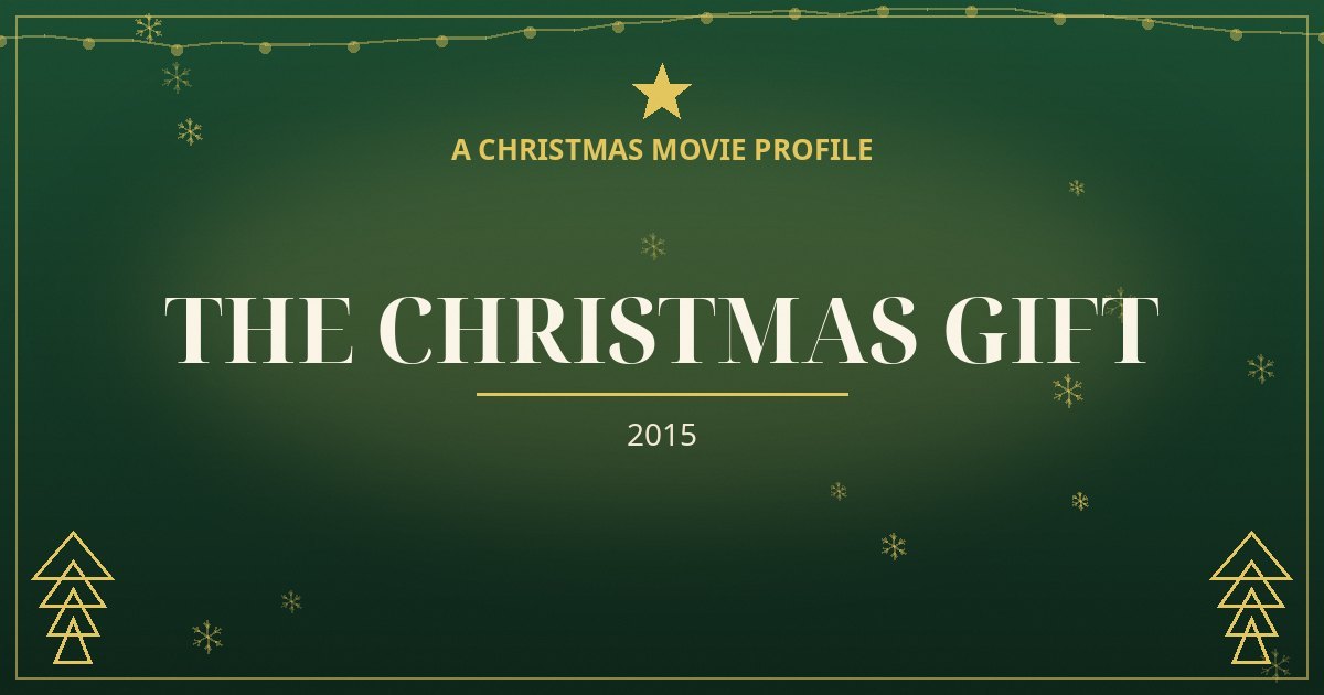 The Christmas Gift — original designed title card art