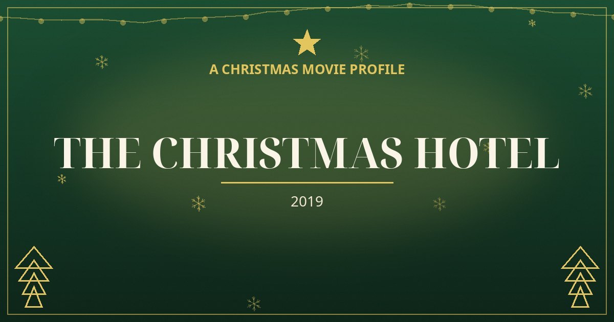 The Christmas Hotel — original designed title card art