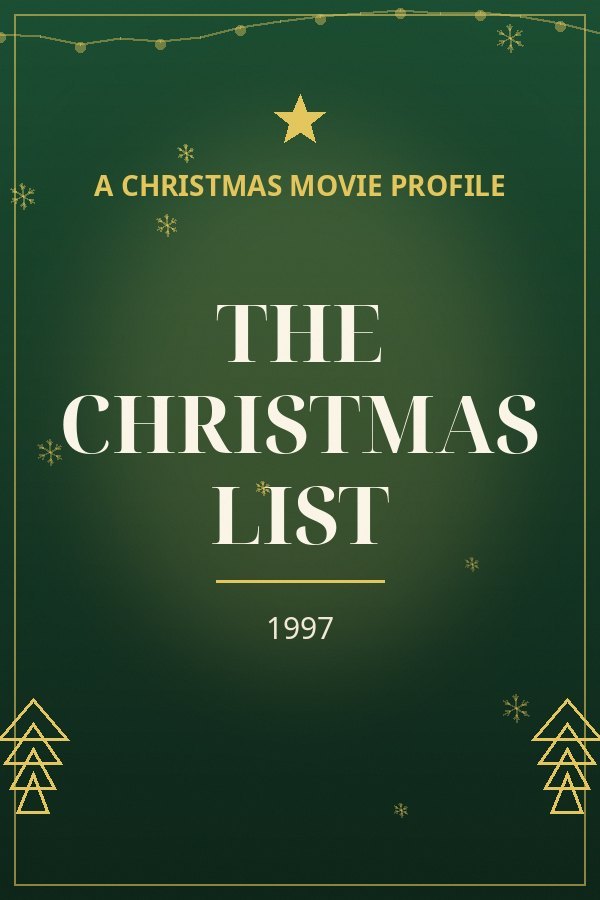 The Christmas List — designed title card art