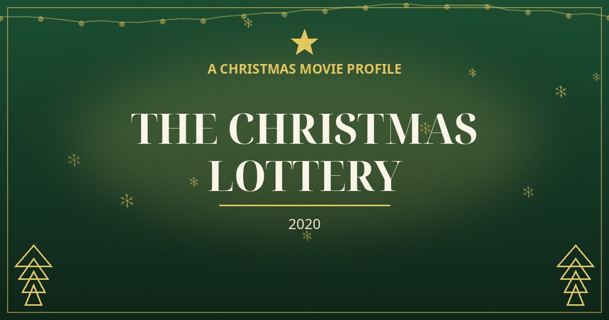 The Christmas Lottery — original designed title card art