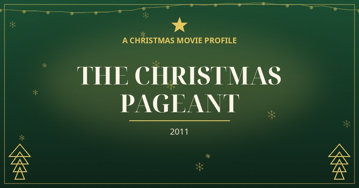 The Christmas Pageant — original designed title card art
