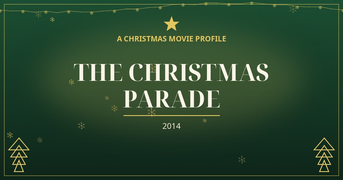 The Christmas Parade — original designed title card art