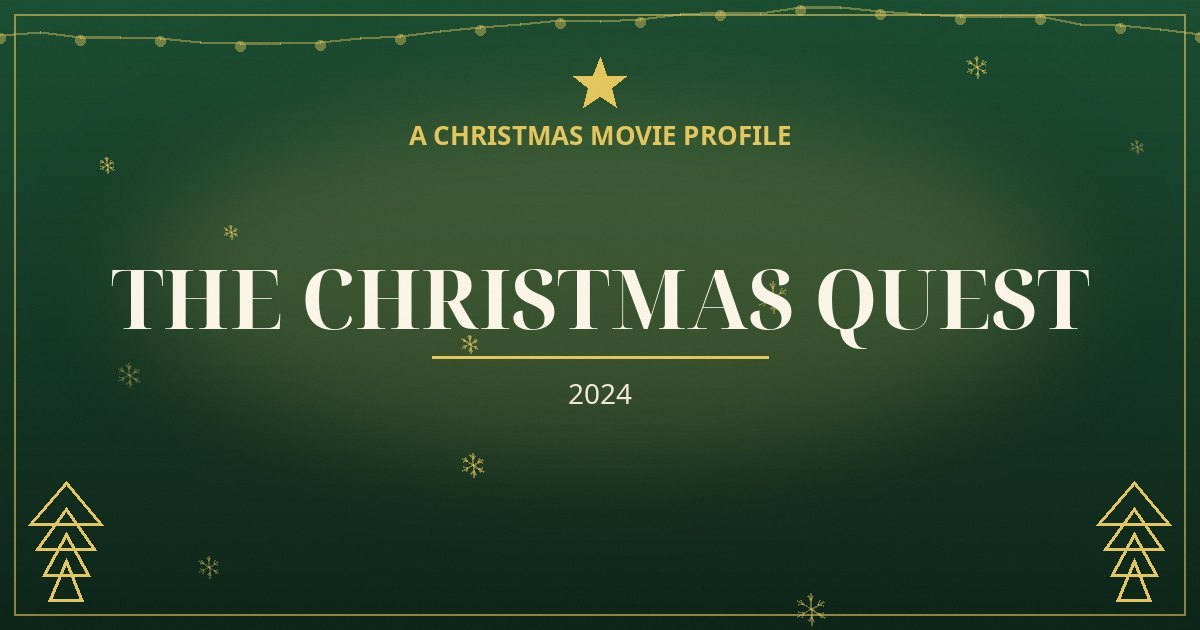 The Christmas Quest — original designed title card art
