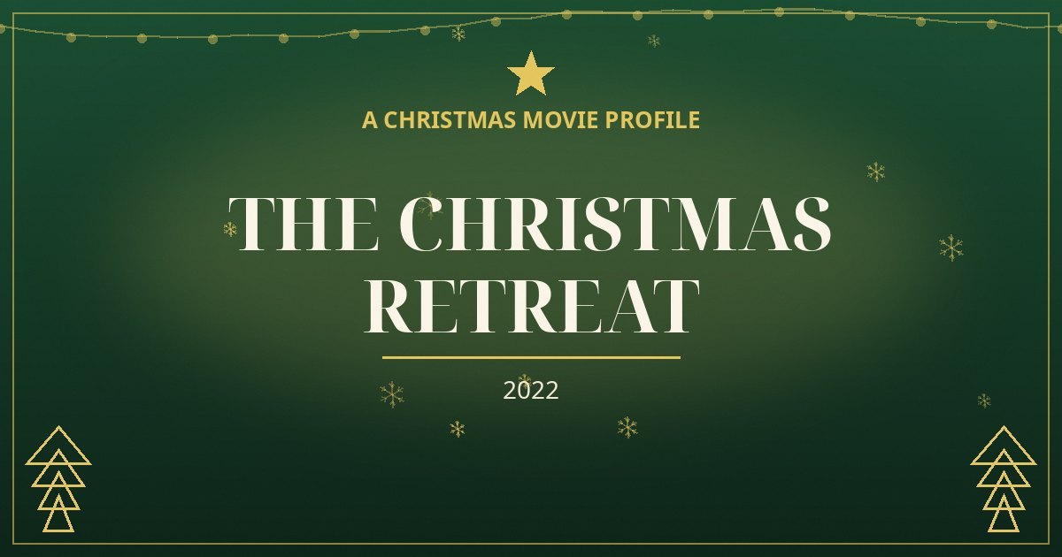 The Christmas Retreat — original designed title card art