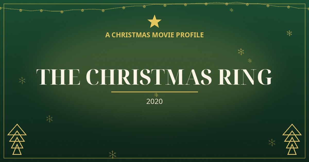 The Christmas Ring — original designed title card art