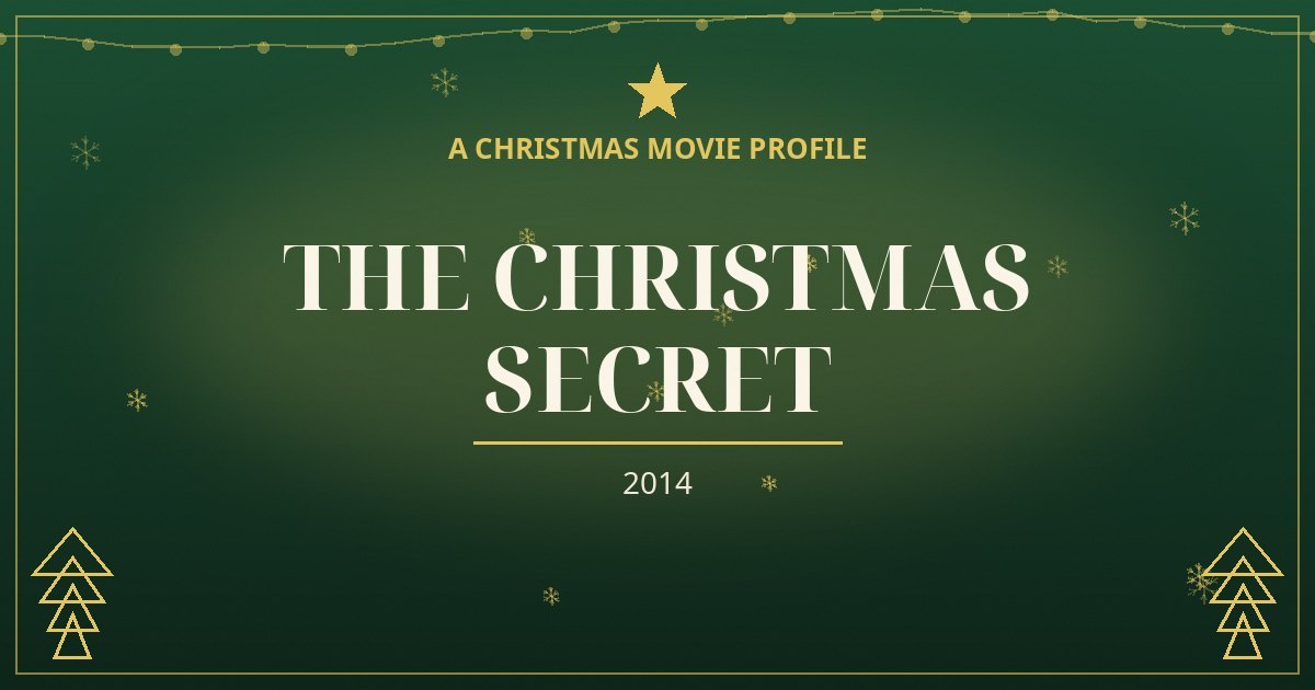 The Christmas Secret — original designed title card art