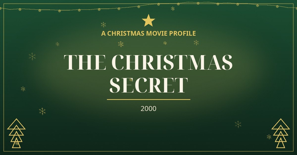 The Christmas Secret — original designed title card art