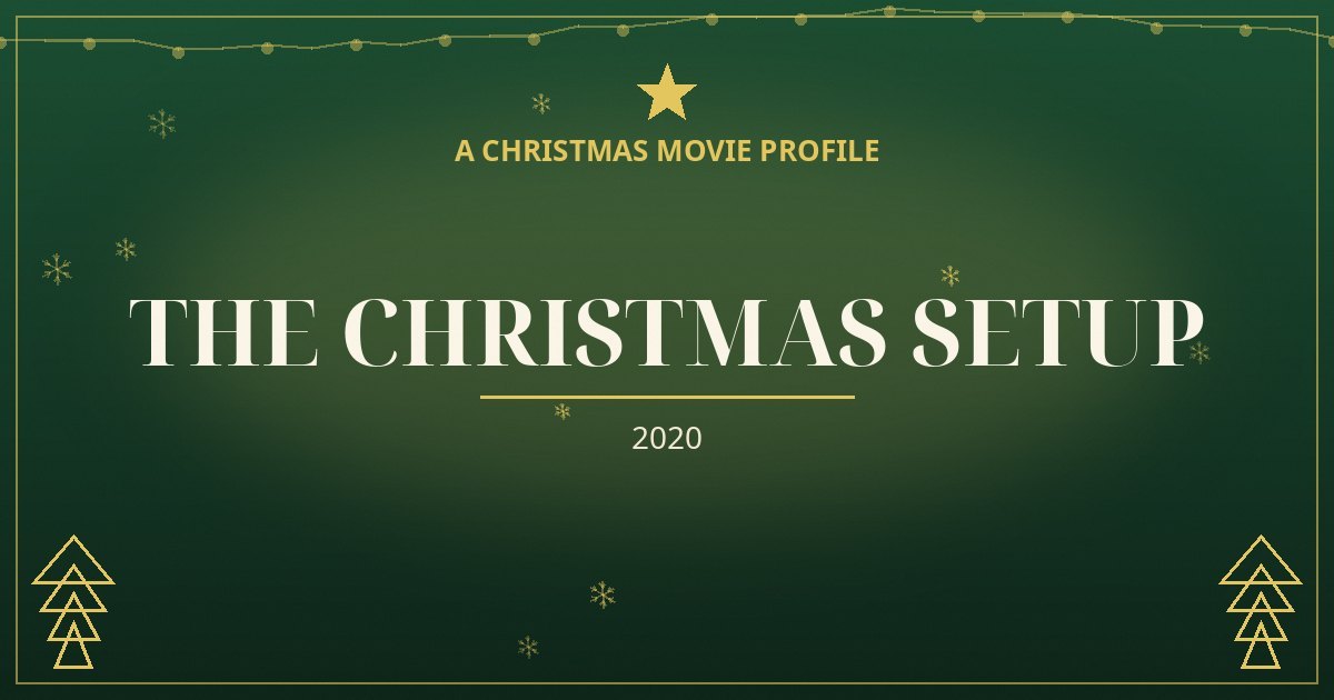 The Christmas Setup — original designed title card art