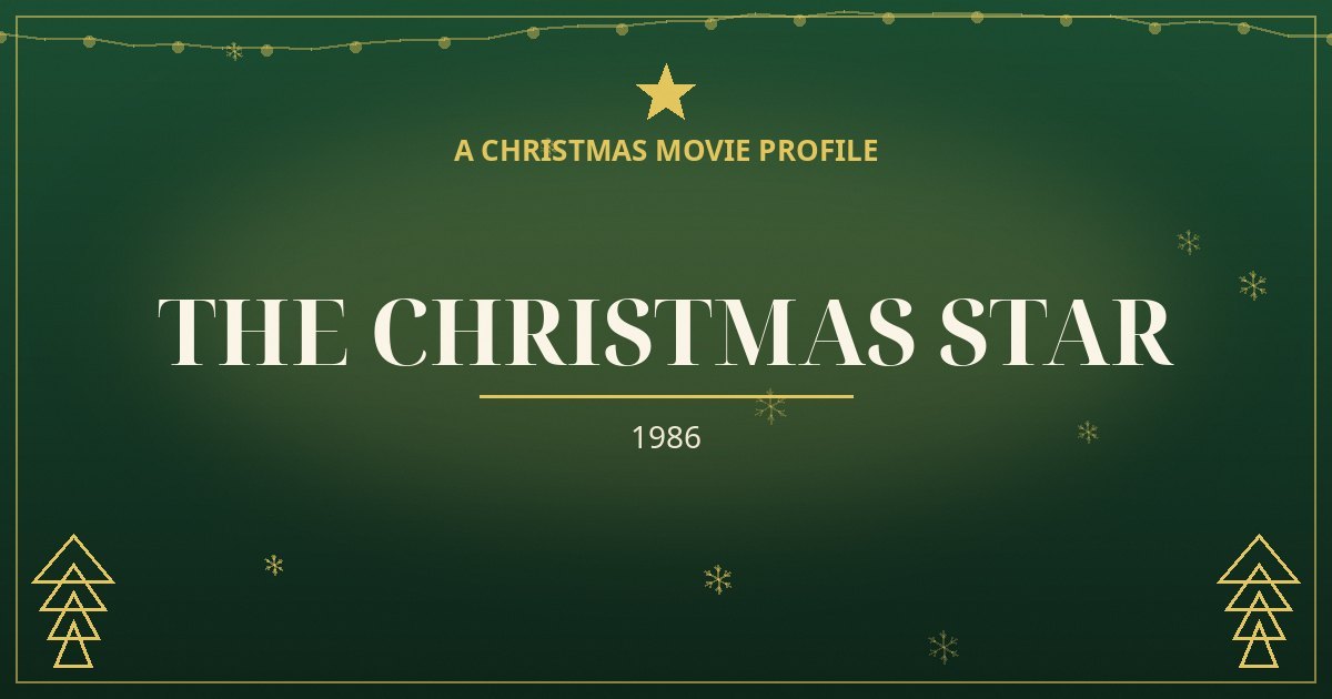 The Christmas Star — original designed title card art