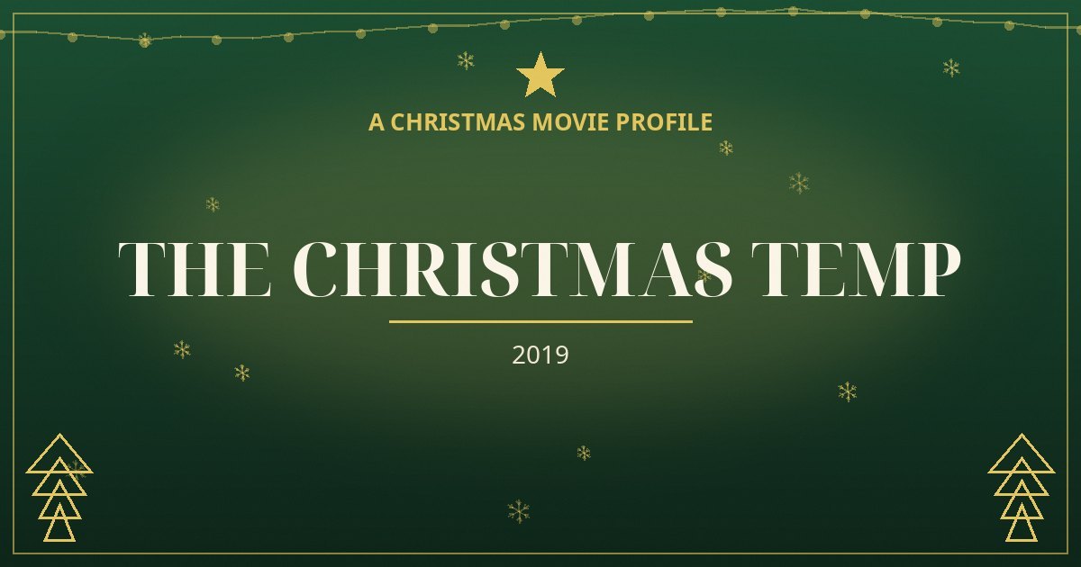 The Christmas Temp — original designed title card art