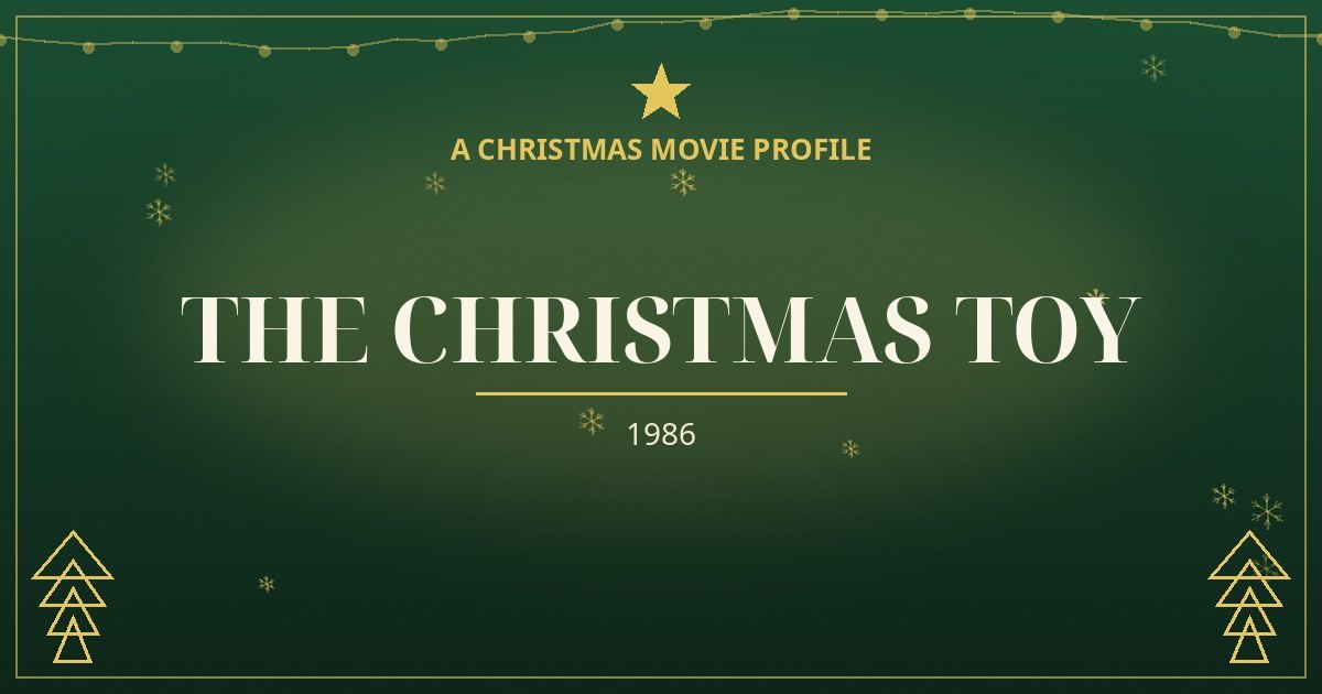 The Christmas Toy — original designed title card art