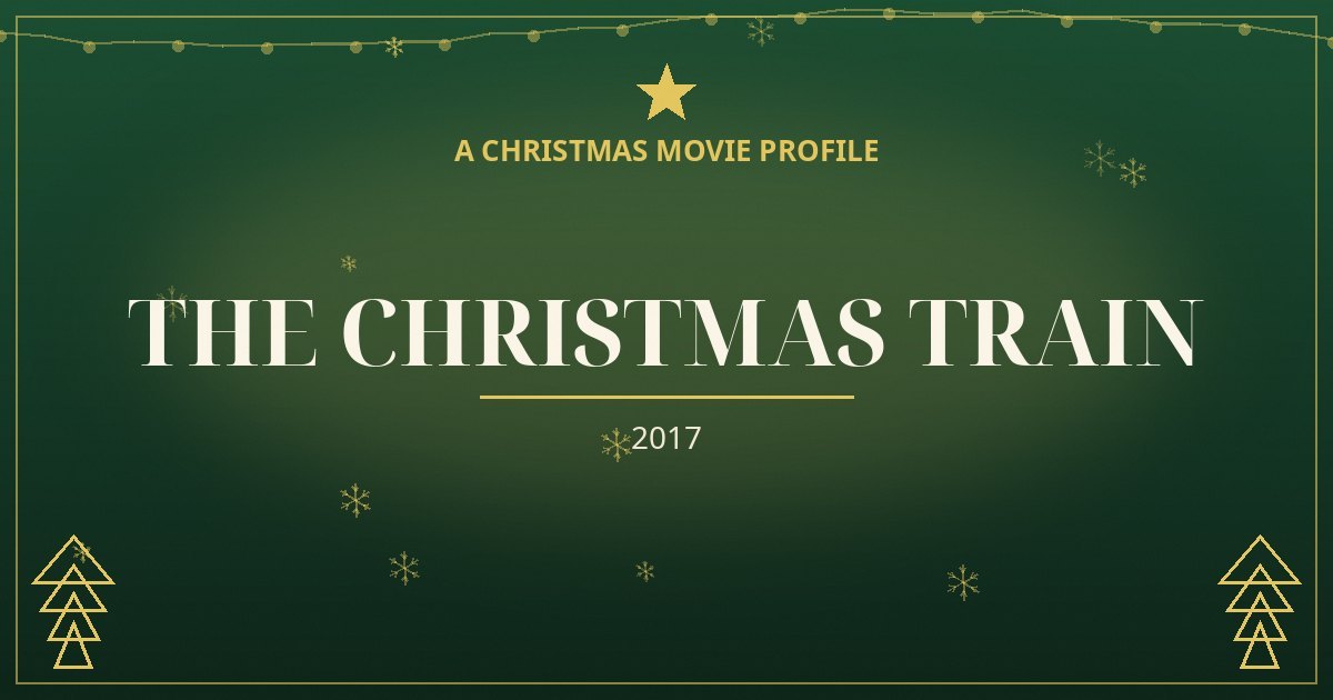 The Christmas Train — original designed title card art
