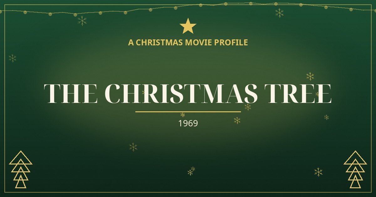 The Christmas Tree — original designed title card art