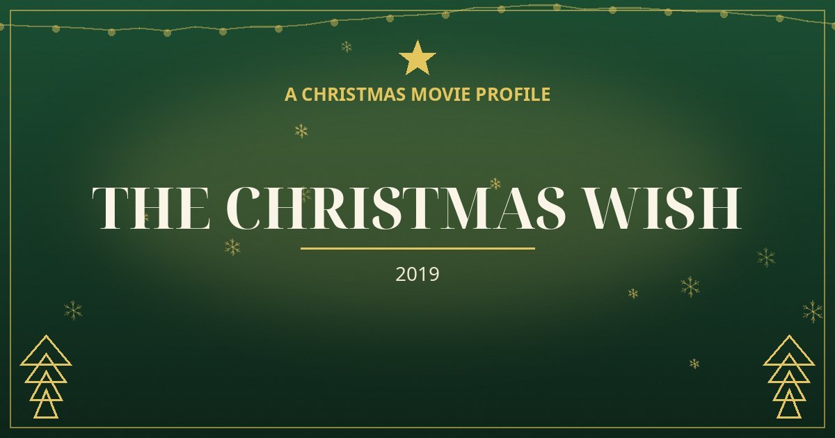 The Christmas Wish — original designed title card art