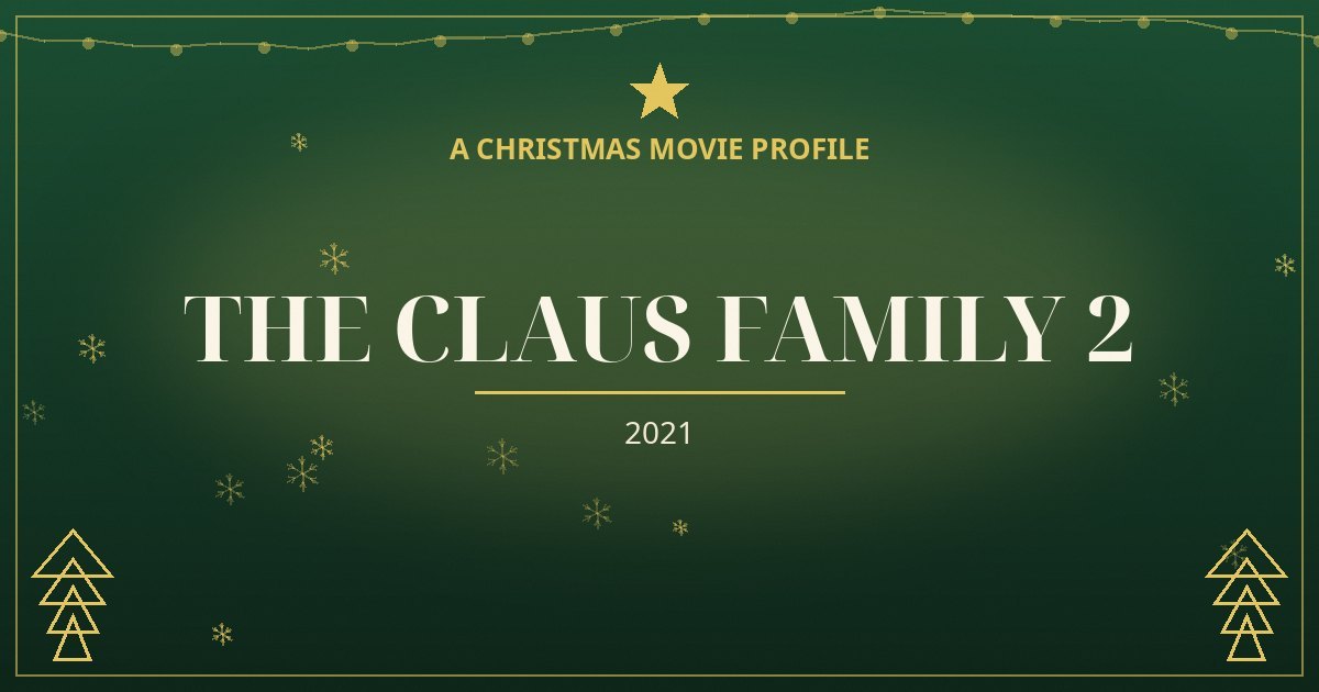 The Claus Family 2 — original designed title card art