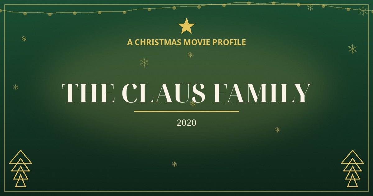 The Claus Family — original designed title card art