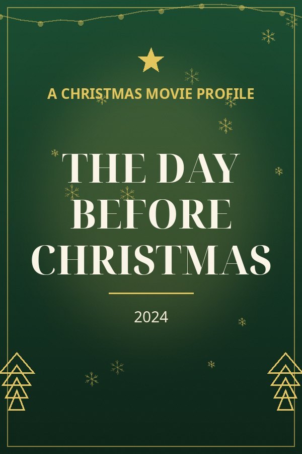 The Day Before Christmas — designed title card art
