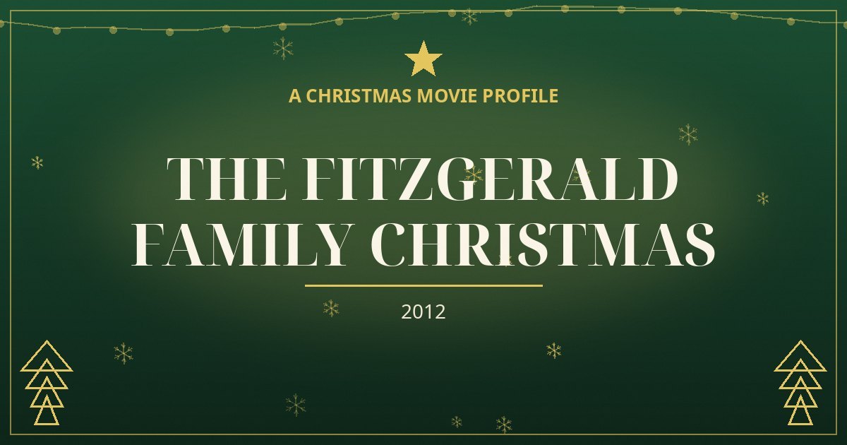 The Fitzgerald Family Christmas — original designed title card art