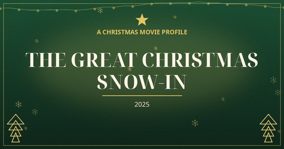 The Great Christmas Snow-In — original designed title card art