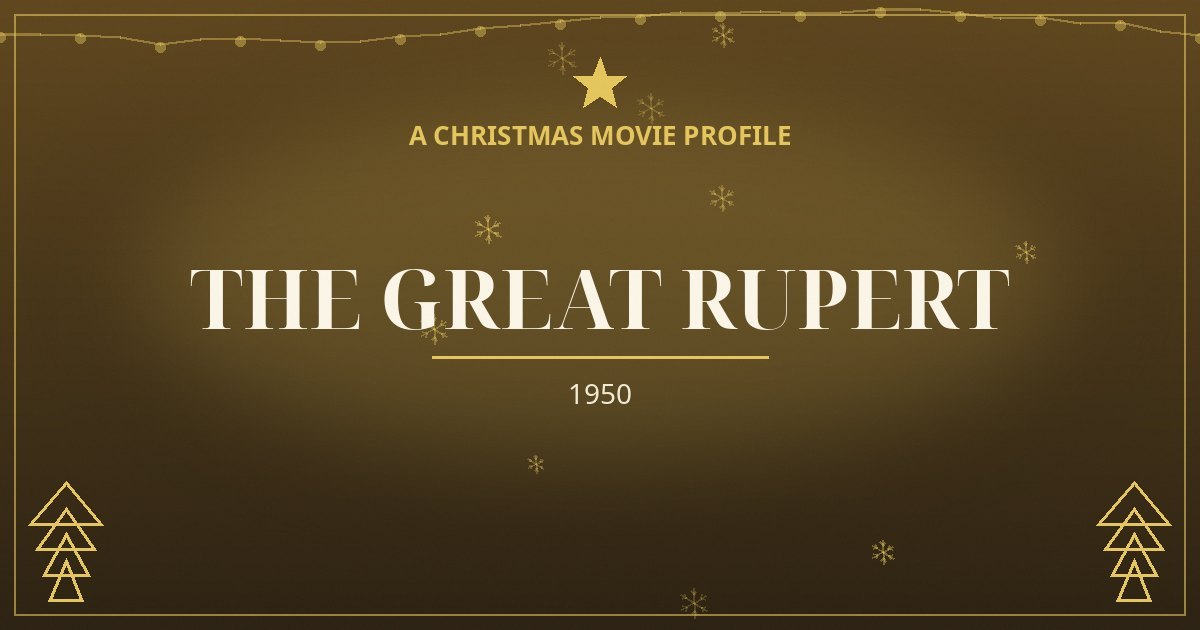 The Great Rupert — original designed title card art