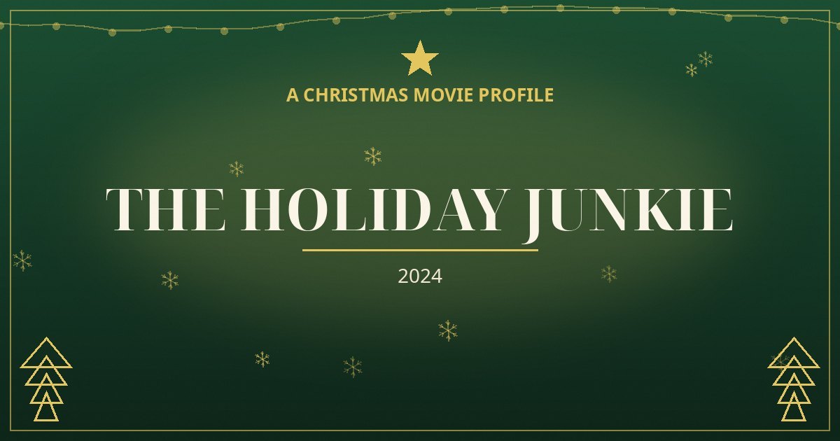 The Holiday Junkie — original designed title card art