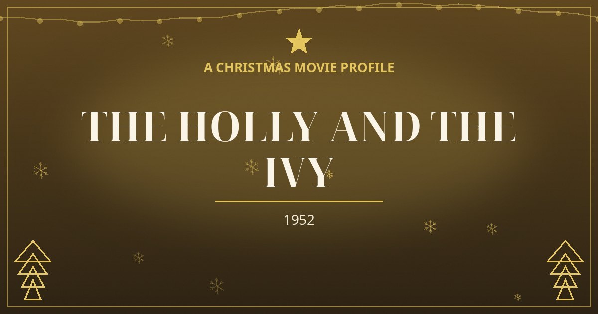 The Holly and the Ivy — original designed title card art