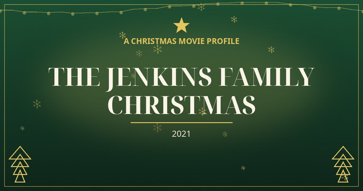 The Jenkins Family Christmas — original designed title card art
