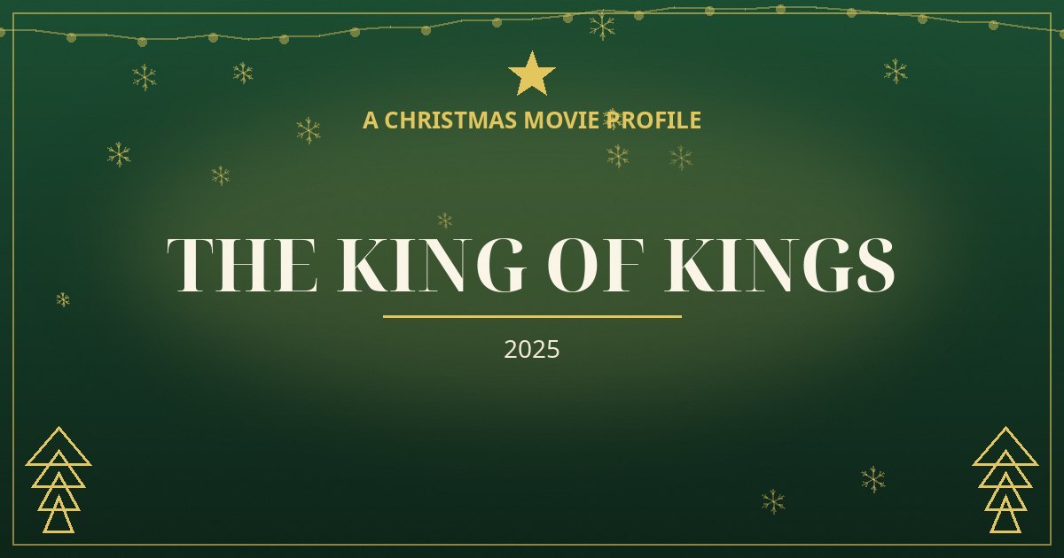 The King of Kings — original designed title card art