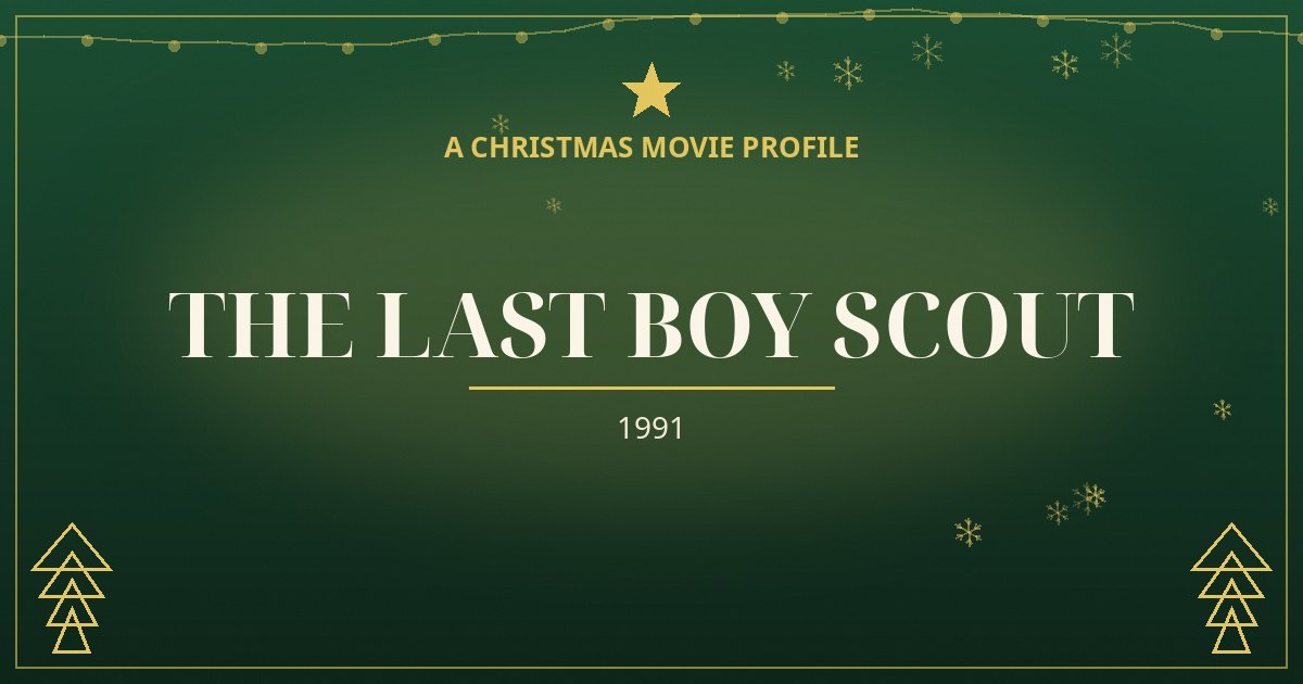 The Last Boy Scout — original designed title card art