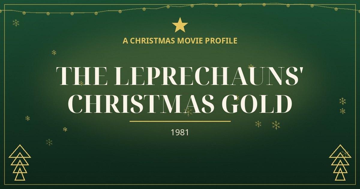 The Leprechauns' Christmas Gold — original designed title card art