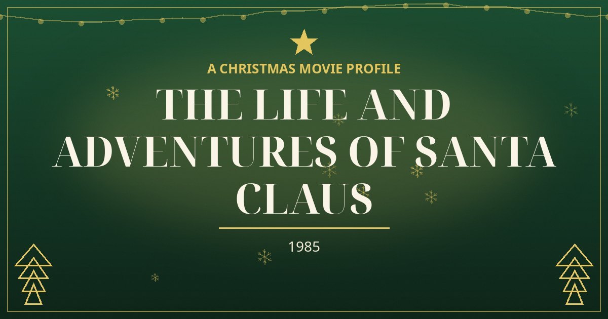 The Life and Adventures of Santa Claus — original designed title card art
