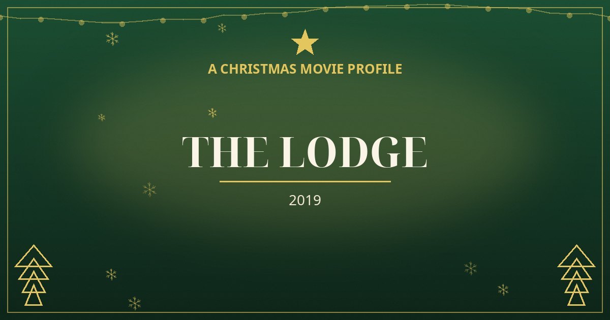 The Lodge — original designed title card art