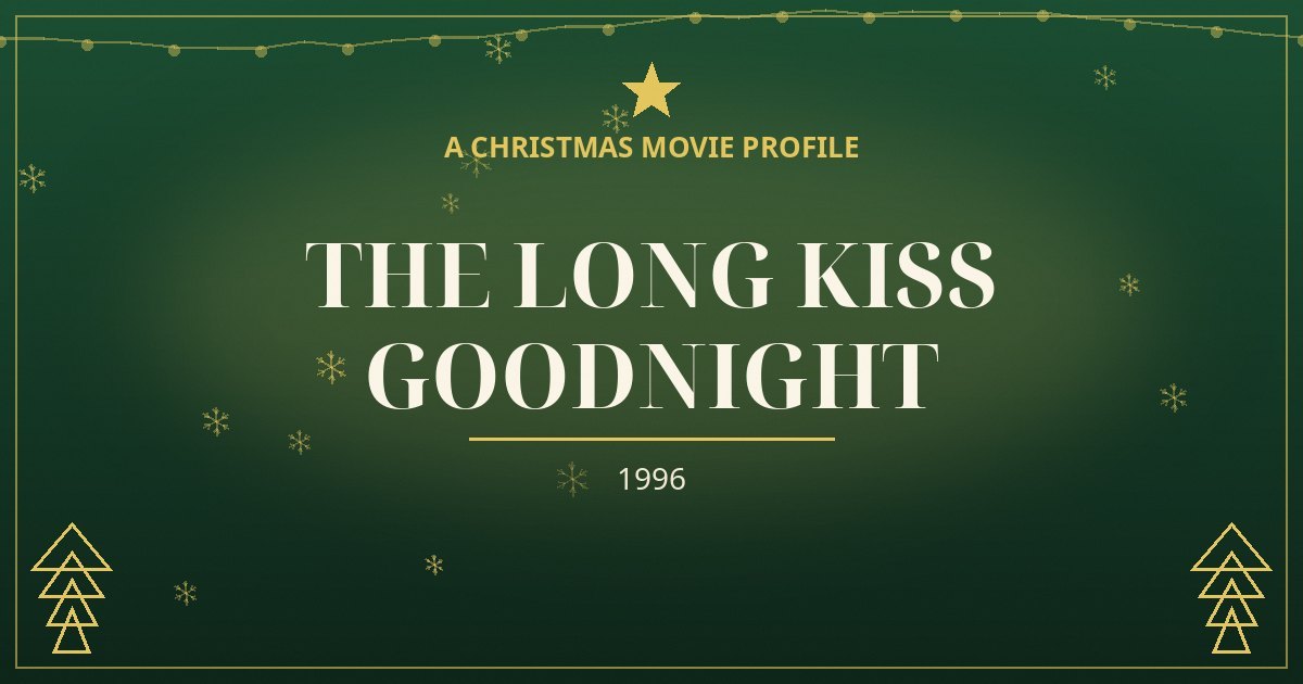 The Long Kiss Goodnight — original designed title card art