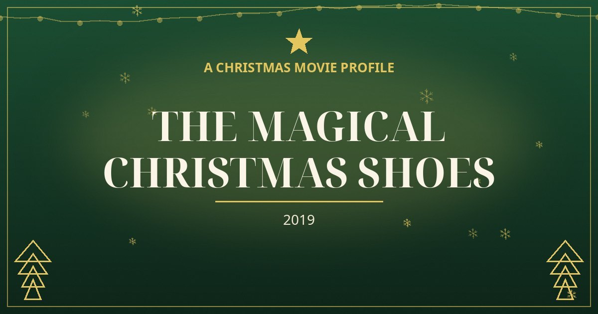 The Magical Christmas Shoes — original designed title card art