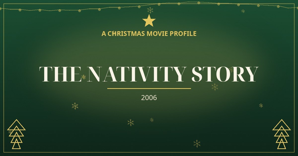 The Nativity Story — original designed title card art