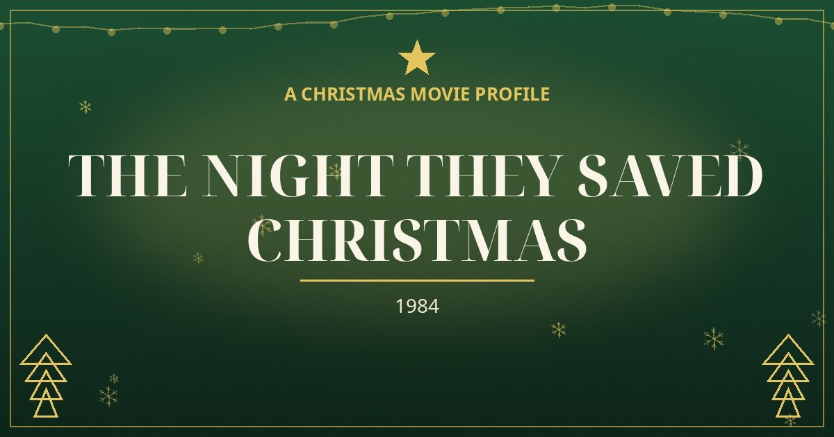 The Night They Saved Christmas — original designed title card art