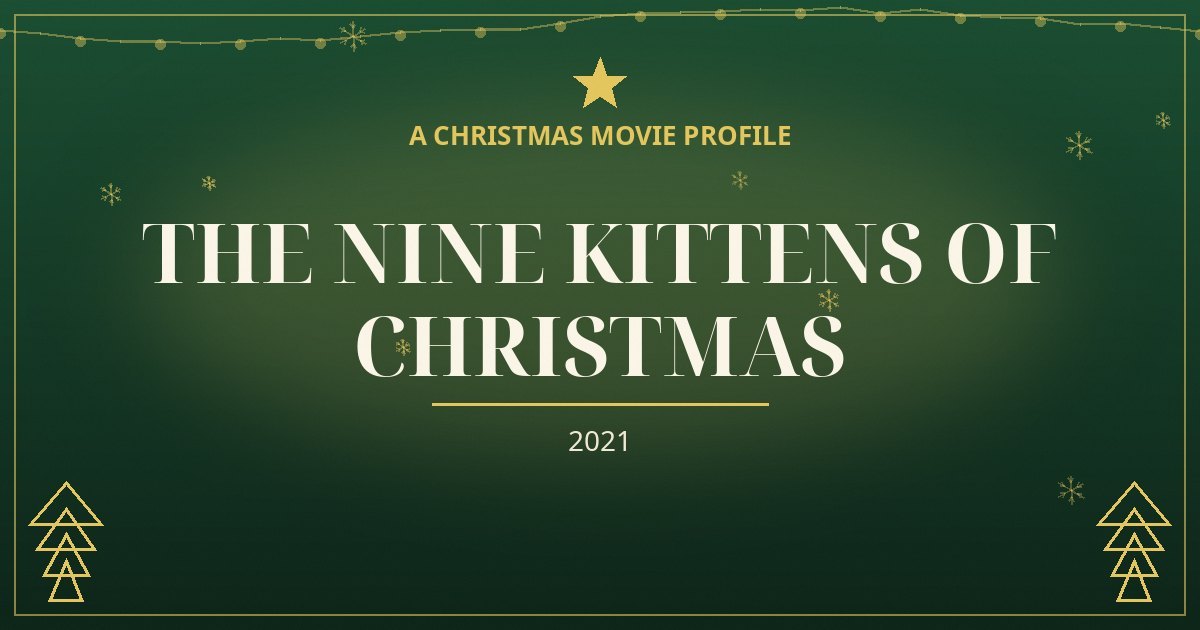 The Nine Kittens of Christmas — original designed title card art