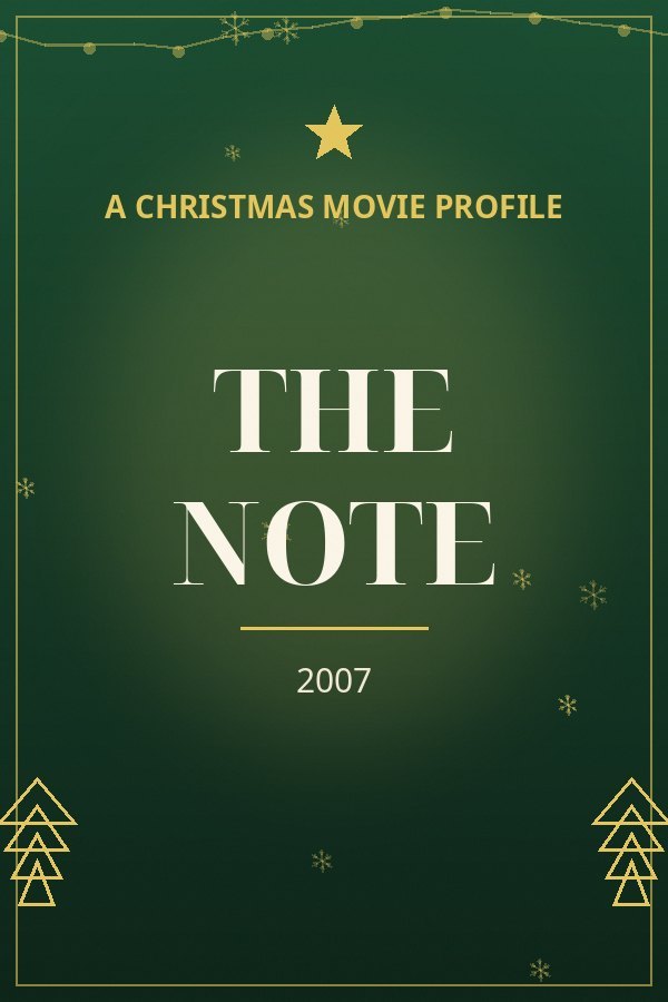 The Note — designed title card art